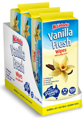 (SKU: NP9321) Vanilla Fresh Anti-Bac Multi-Purpose Cleaning Wipes pk100